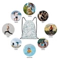 thumbnail image 5 of Kdxio Dragonfly Pattern Drawstring Bag for Gym Sports School Travel Lightweight Sackpack with Adjustable Cords Waterproof Fabric-Medium, 5 of 5