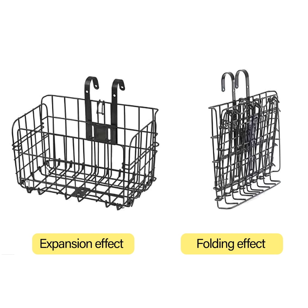 Oasiva Mountain Bike Folding Storage Basket Front And Rear Hanging Side Trailer Basket Detachable Simple Bike Basket Enduring