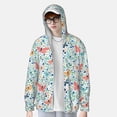 thumbnail image 2 of Kdxio Butterflies Print Women Men Sun Protection UPF 50+ Jackets Zip Up Long Sleeve Hoodie Hiking Lightweight with Pockets, 2 of 7