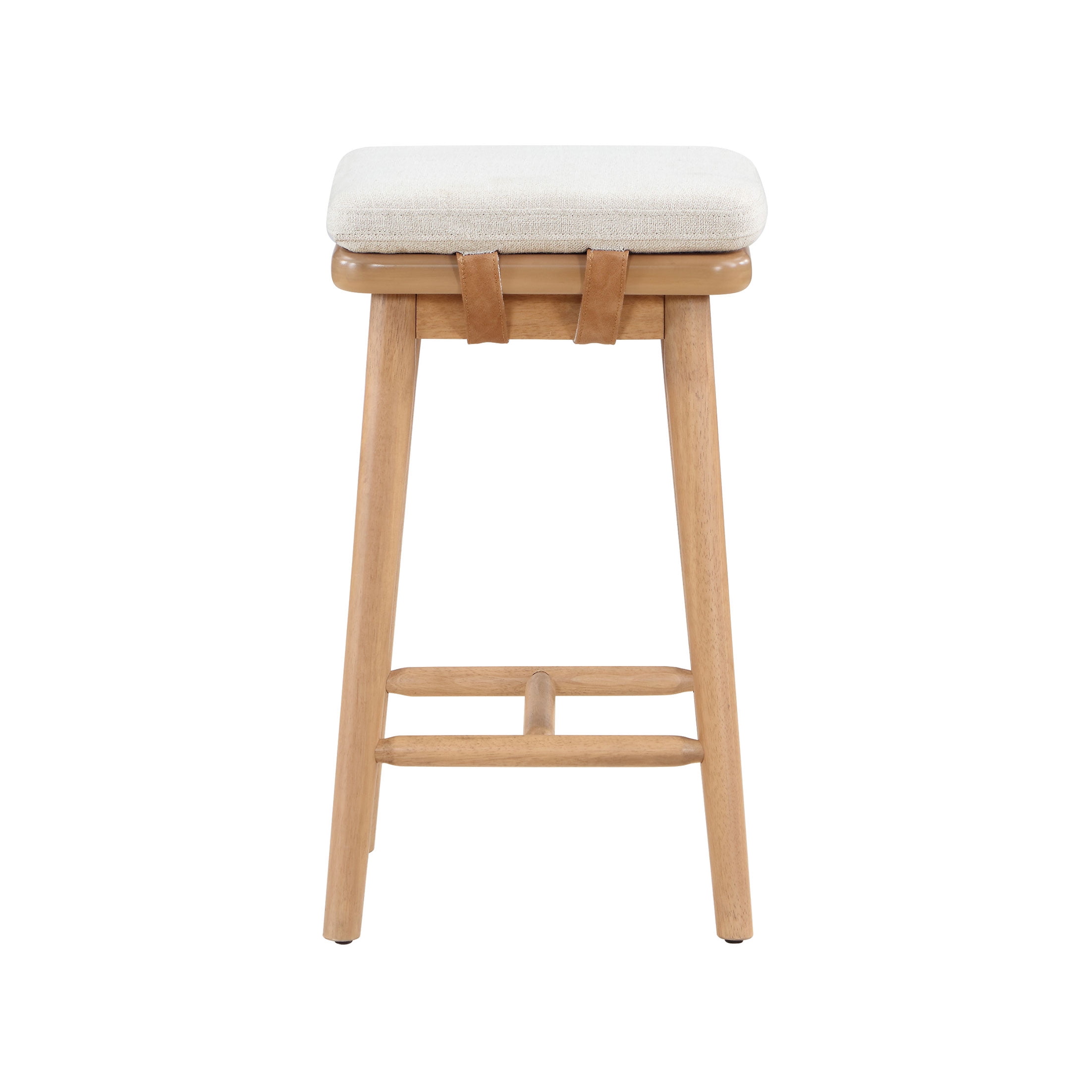 Better Homes & Gardens Springwood Barstool Set of 2, Light Honey Finish, Counter Height