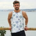 thumbnail image 6 of Salouo Retro ice blue snowflakes for Men's Tank Tops,Sleeveless Muscle Shirts for Men Quick Dry Workout Tank Top Gym Muscle Tee Fitness Bodybuilding Sleeveless T Shirt-4X-Large, 6 of 7