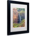 thumbnail image 2 of Trademark Fine Art 'Waipoo Falls' Canvas Art by Pierre Leclerc, White Matte, Black Frame, 2 of 4