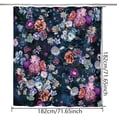 thumbnail image 3 of Bohemian Bathroom Curtain Colorful Boho Floral Print Beautiful Bright Polyester Fabric Cloth Shower Curtain for Bathroom Decoration, 72"x72" (Tape M), 3 of 6