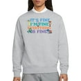 thumbnail image 2 of Inside Out 2 Womens Its Fine I'm Fine Joy Sweatshirt, 2 of 6