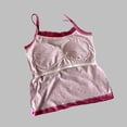 thumbnail image 4 of Bulit-in Bra Floral Tank Tops for Women Summer Spaghetti Strap Lace Trim Cami Shirts Sleeveless Dressy Casual Blouses, 4 of 5