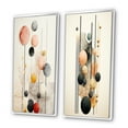 thumbnail image 3 of Designart "Retro Pastel Opulence Circular Geometry II" Modern Geometric Framed Wall Art Set Of 2 - Modern Black Gallery Wall Frame Set For Home Decor, 3 of 6