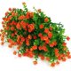 thumbnail image 3 of Flores artificiales falsas para exteriores, plantas de boj resistentes a los rayos UV, arbustos, paquete de 9, vegetación de plástico sintético para interiores y exteriores, macetero colgante, hogar, oficina, boda, granja, decoración, rojo atardecer Sailing Electrónica, 3 of 5