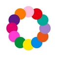 thumbnail image 1 of 12 Colors Round Chalkboard Contract Paper Self-Adhesive Blackboard Sticker Diameter 28cm for Home Office School Cafe Restaurant Menu, 1 of 6