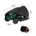 thumbnail image 2 of Housse de Tondeuse de Cour Housse de Tracteur Polyester 210D Oxford Robuste Protection UV Universelle avec Sac de Rangement à Cordon, 2 of 5