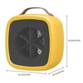 thumbnail image 2 of 500W Ceramic Fan Heater Energy Saving Energy Saving Quiet With Thermostat Portable Space Heater Compact Design Anti - Scalding Flame - Resistant No Light No Odor Warmth, 2 of 3