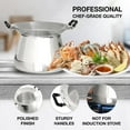 thumbnail image 4 of PANWA Sticky Rice Professional Chef Grade COOKWARE from Thailand - Genuine Restaurant Quality Pot for Traditional Steamer Cuisine, Family Size 9.45 Inch Standard Diameter (24 cm), 4 of 6
