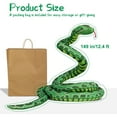 thumbnail image 3 of LYINGF 149" Giant Lifelike Snake Plush Toy - Extra Long Curved Stuffed Animal for Boys/Girls Birthday Decor, Realistic Jumbo Reptile Room Decoration, 3 of 6