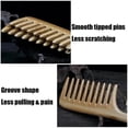 thumbnail image 2 of Peine de bambú de dientes anchos para desenredar suavemente, peine de madera antiestático para cabello húmedo o seco., 2 of 5