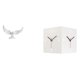 thumbnail image 1 of Escultura de ángel,Estatua de ángel para decoración del hogar,manualidades,color blanco,Reloj de pared de doble cara,Reloj de pared de esquina de doble cara para decoración del hogar,Reloj, 1 of 8