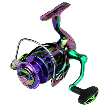 Zhuitw 5.1:1 Gear Ratio Baitcasting Reel Colorful Baitcasting Fishing Reel Portable Spinning Fishing Reel for Freshwater Saltwater