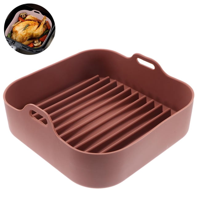 Toystoory Sartén para barbacoa, sartén de silicona, utensilios de cocina resistentes al calor, parrilla rectangular duradera, accesorios para barbacoa, Cocina y Comedor No.1 Toystoory HA026976-01