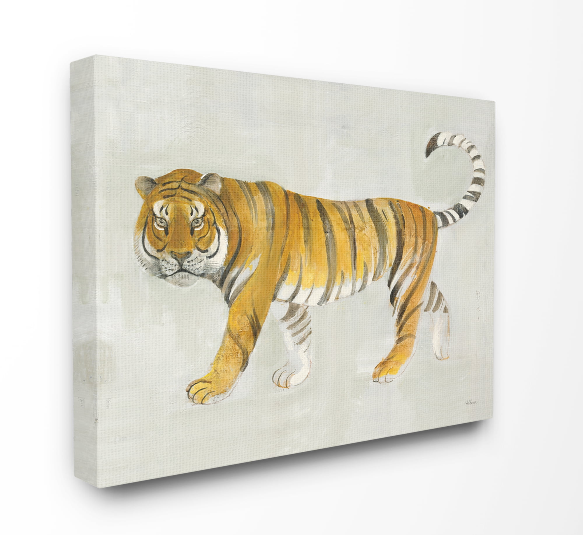 Modern Watercolor Wild Animal Canvas Print Wall Art Tiger Wolf Poster Home Decor 