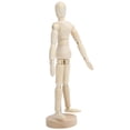 thumbnail image 3 of Wooden Mannequin, Strong And Stable Adjustable Human Models Effective With Brackets For House Warming Gifts For Artist, 3 of 8