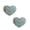 Blue, variant on 2Pcs Multifunctional Faux Furs Throw Pillow Ribbed Heart Design Furry Cushion for Sofa Lumbar and Romantics Deco