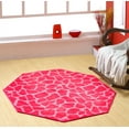 thumbnail image 2 of Furnish My Place Animal Print Rug - 3 ft. Octagon, Giraffe Girly Giraffe, Nylon Rug for Patio, Garden, Hallway, Living Room, 2 of 5