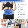 thumbnail image 3 of NEWGO Gel Ice Pack for Back Pain Relief, Hot Cold Therapy Ice Packs for Lower Back Injuries, Sciatic Nerve, Tailbone Pain Relief - Blue, 3 of 8