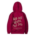 thumbnail image 5 of SGMVNU Hoodies for Girls Boys Inspirational Graphic 12-13 Years Oversized Y2K Hooded Sweatshirt with Pockets Autumn Winter Outfit Red, 5 of 7