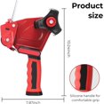 thumbnail image 2 of 3 Inch Wide Packing Tape Dispenser Gun Seal for Use Shipping, Moving, Carton and Box Sealing-Red, 2 of 3