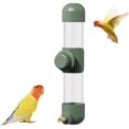 thumbnail image 4 of 7.4 Fl Oz Plastic Parrot Water Feeder with Spring Valve,Clear Bird Water Dispenser,Automatic Cage Water Drinker,for Parakeets Cockatiels Lovebirds & Finches 1 Pack,Green,By Scheam, 4 of 7
