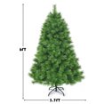 thumbnail image 2 of Costway 6 ft Hinged Artificial Christmas Tree Holiday Decoration w/ Foldable Metal Stand, 2 of 10