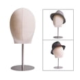 thumbnail image 2 of EHJRE Hat Wig Display Stand Mannequin Head Model Portable Caps Storage Rack for Shopping Mall Hairdresser Training Beginner Stylist, 2 of 7