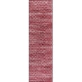 thumbnail image 2 of Handcraft Rugs-Moroccan Trellis/Diamond Pattern Area Rug- Red/White/Gray, 2 of 7