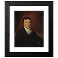 thumbnail image 2 of John Wesley Jarvis 12x14 Black Modern Framed Museum Art Print Titled - John Jacob Astor, 2 of 5