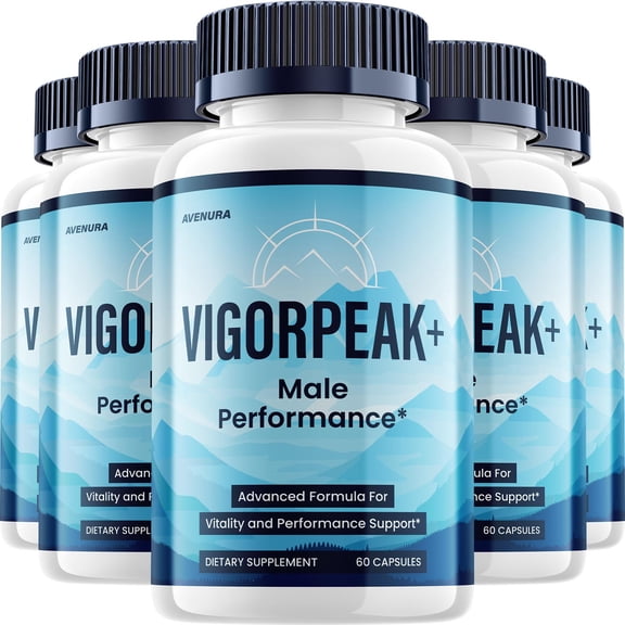 VigorPeak for Men Capsules – Vigor Peak Advanced Formula Natural Supplement Pills for Active Lifestyle, 5 Pack, 300 Capsules