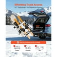 thumbnail image 4 of KFFKFF Hitch Mounted Ski & Snowboard Rack, Fits 2-Inch Receiver, Carries up to 6 Pairs of Skis or 4 Snowboards, Hitch-Mounted Rack for Car with Key Lock, Security Strap, 4 of 9