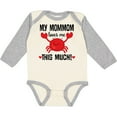 thumbnail image 3 of Inktastic MomMom Loves Me Grandson Boys or Girls Long Sleeve Baby Bodysuit, 3 of 5