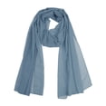 thumbnail image 1 of INSPIRAR CHIC Bufanda de Chiffon Sólido para Mujeres Ligera Suave Sheer Larga Envoltura para la Cabeza Chal Bufandas Azul Claro 68.9x29.5 pulgadas, 1 of 7