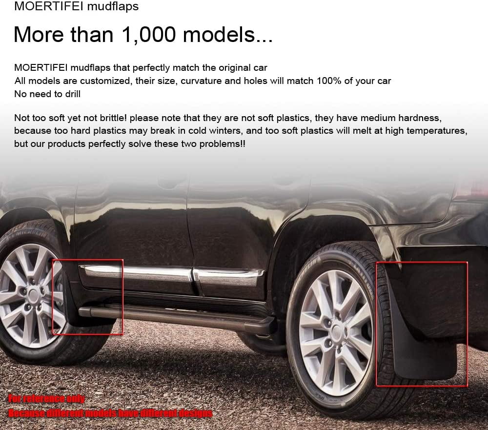 Car Mudguard  Mud Flaps Splash Guards Compatible with Volvo XC40 2019-2024