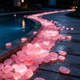 thumbnail image 5 of Glow in the Dark Garden Rocks, 20 Pack Large Plastic Decorative Pebbles for Yard, Vase and Walkway, Pink, 5 of 6