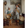 thumbnail image 3 of Eduard Charlemont 19x24 Black Modern Framed Museum Art Print Titled - A Drink for the Drummer, 3 of 5