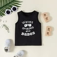 thumbnail image 3 of U·nikaka Toddler Baby Boy Clothes Sets 2Pcs Beach Summer Outfits with Tank Tops and Shorts, 3 of 8