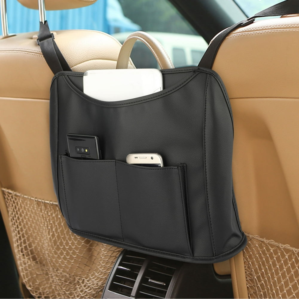 TSV Car Seat Net Pocket Handbag Holder, Car Mesh Organizer Backseat Net