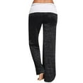 thumbnail image 3 of Women Wide-Leg Drawstring Tie Work-Out Sports Yoga Pants, 3 of 3