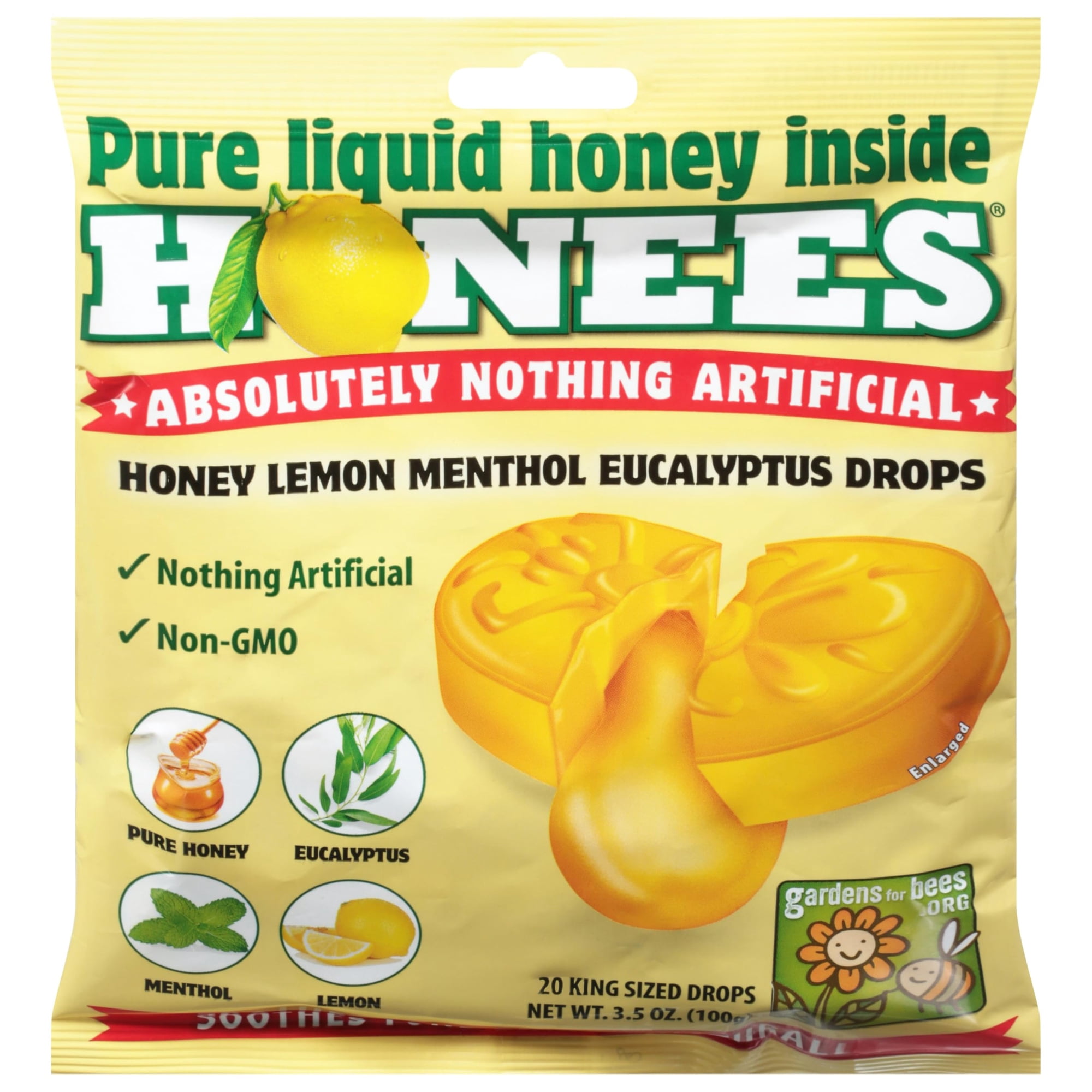 (Pack Of 12) Honees Lozenges Lemon 20 Pieces