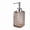 Silver, variant on Portable Square Amber Hand Sanitizer Bottle - Travel-Friendly Push Type Dispensing Bottle for Personal Care Essentials
