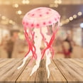 thumbnail image 4 of HILABEE Jellyfish Model Marine Creatures Model Realistic Sea Animals Soft Pink, 4 of 7