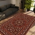thumbnail image 4 of LaModaHome Tapis Antidérapant Vintage Turc Rouge Lavable Tapis Enfant Résistant aux Taches Salon Cuisine - Taille: 200X80cm, 4 of 5