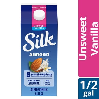 Silk Original Vegan Soy Milk, Dairy & Gluten Free, 64 fl oz Half