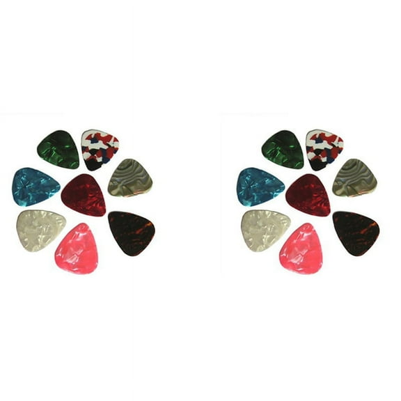 40Pcs Thin Guitar Picks 0.46mm Random Colour