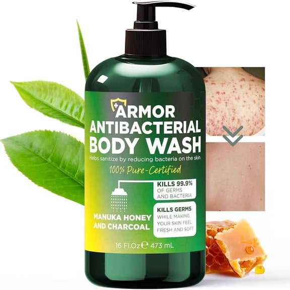 Antibacterial Body Wash | Antifungal Soap for Men & Women | Kills 99.9% of Germs & Bacteria Wash