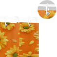 thumbnail image 5 of Coolnut Orange Gerbera Shower Curtain Bathroom Decor Watercolor Shower Curtain Sets Fabric Cloth Bathroom Curtains with Hooks 72x72 Inch, 5 of 5